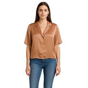 Wilfred Beso Blouse Blush Pink Size XXS Holiday Aritzia